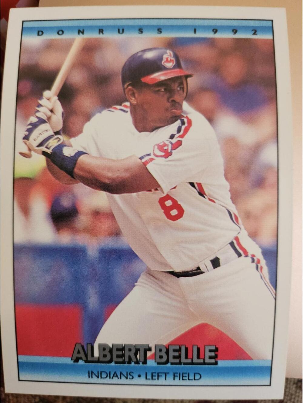 1992 Donruss Albert Belle  #500 Cleveland Indians Baseball Card